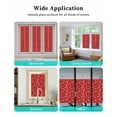 thumbnail image 6 of Window Privacy Film Red Christmas Stained Glass Window Film Decorative Sun Block Window Cover Xmas Winter White Snowflake Simple Window Clings Static Adhesive Sticker for Bathroom 17.7"x39.3", 6 of 7