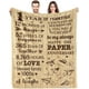 thumbnail image 1 of LHSHID Best Anniversary Marriage Gift Blanket Flannel Soft and Comfortable Anti static Bed Sofa Blanket 50x60in, 1 of 6