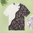 thumbnail image 5 of Paisley T-Shirt O Neck Oversize T-Shirts Short Sleeve Classic Tees Women Summer Graphic Tops, 5 of 5