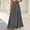 Dark Gray wide leg palazzo pants for women a1, variant on Women's Wide Leg High Waisted Flowy Solid Boho Midi Pants Vacation Casual Palazzo Trousers Beach Summer Lounge Cropped Pants Fashion Beachwear, White S