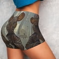 thumbnail image 4 of Rocae Steampunk Space Mice Warriors for Women's Quick-Dry Running Shorts,Ladies Active Athletic Apparel Yoga Workout Gym Running Volleyball Spandex Shorts-Small, 4 of 8