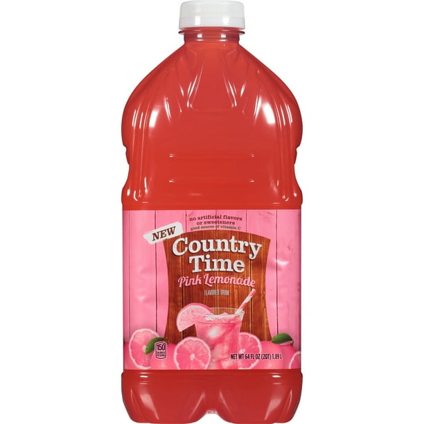 Country Time Ready-To-Drink Flavored Drink, Sugar-Sweetened Pink