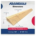 thumbnail image 2 of Oak Overlap Transition Strip for 1/2" Material 2 1/2" Wide (3 FT), 2 of 4