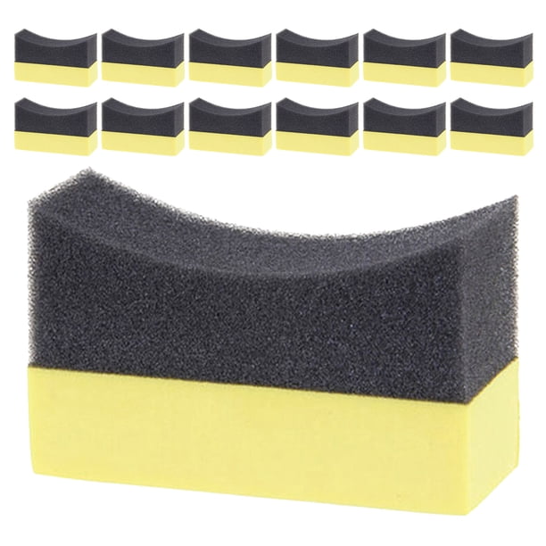 30 esponjas abrillantadoras para neumáticos - Esponja pulidora de color para ruedas de coche y ventanas de vidrio