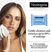 (3 pack) Neutrogena Makeup Remover Wipes & Face Cleansing Towelettes, 25 Count Face Wipes