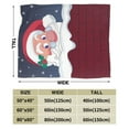 thumbnail image 3 of DouZhe Ultra-Soft Micro Fleece Lightweight Flannel Bed Blanket, Christmas Santa Claus Chimney Print Cozy Warm Throw Blankets, 60"x50", 3 of 7