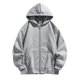 thumbnail image 1 of Gibobby Sudadera ligera hombre con cierre Sudadera de forro polar con capucha para hombre(Gris,M), 1 of 5