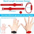 thumbnail image 3 of Paquete de 2 pulseras NQ AirTag para niños a prueba de agua IPX8 negro rojo, 3 of 5