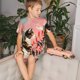 thumbnail image 4 of Fotbe Colorful Cat With Flowers Pijama Estampada de 2 Piezas para Niños – Ropa de Dormir de Manga Corta Cómoda para Niños y Niñas, Camiseta y Shorts de Algodón-X-Large, 4 of 6