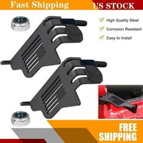2pc Steel Front Foot Pegs Rest Pedal Exterior Door Hinge for Jeep Wrangler JK JL