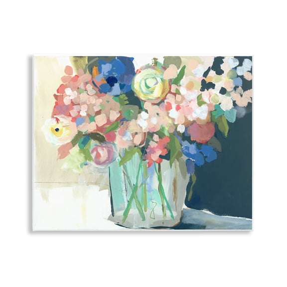 Stupell Industries Impressionist Flower Bouquet Plants & Flowers Painting Unframed Art Print Wall Art, 14 x 11
