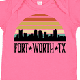 thumbnail image 4 of Inktastic Fort Worth Texas Skyline Retro Boys or Girls Baby Bodysuit, 4 of 5