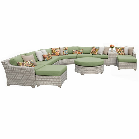 New Haven 11 Piece Outdoor Wicker Patio Furniture Set 11c