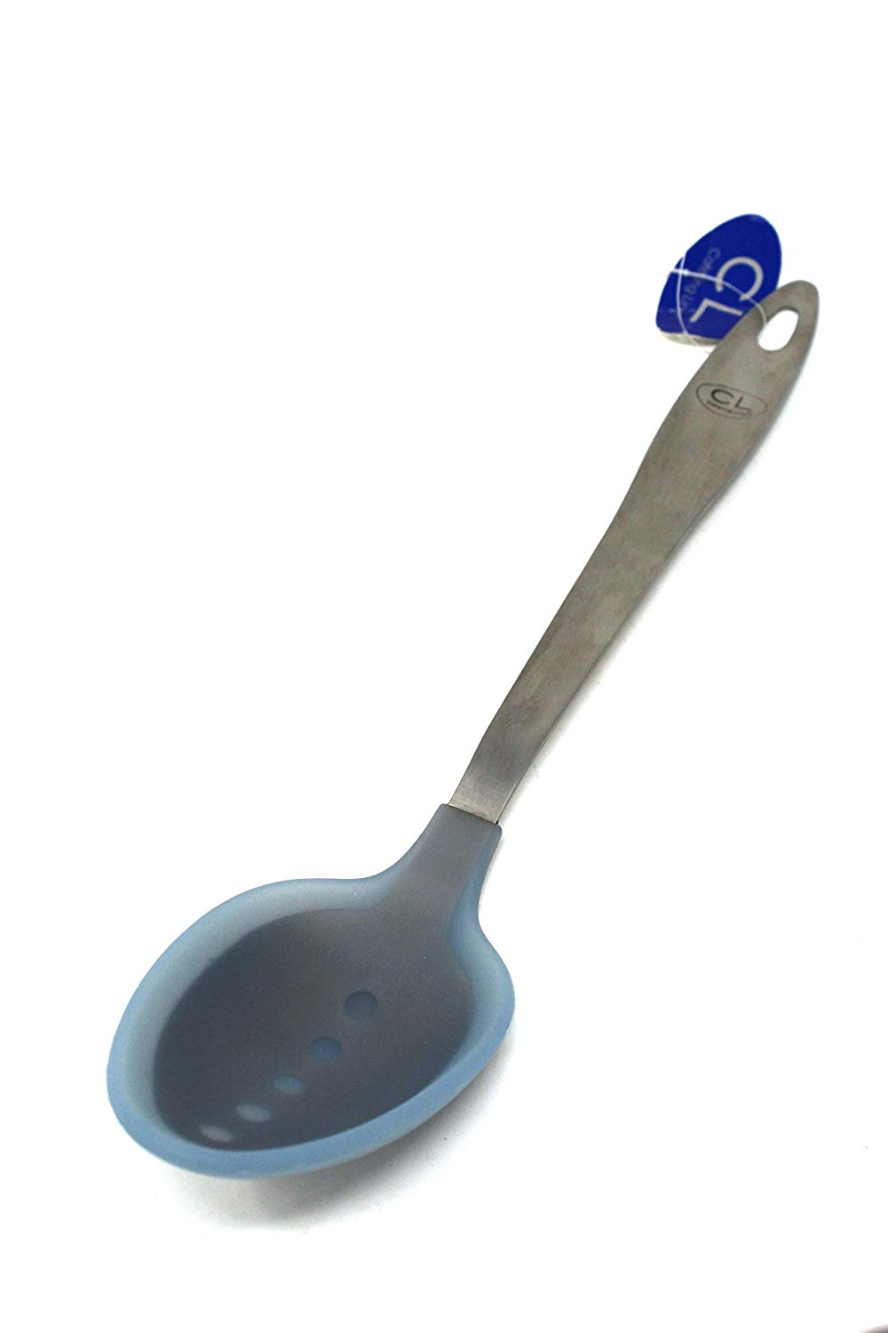 Catering Line Large Solid Serving Spoon Stainless Steel Core with Silicone for Nonstick