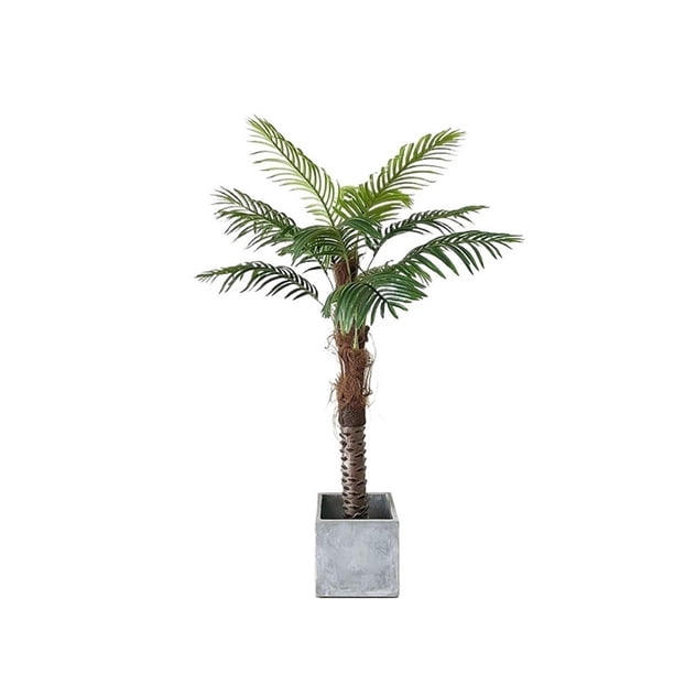 Palmera artificial de 160 cm de alto con maceta for interior y exterior, hogar, sala de estar, oficina, jardín, porche, decoración, planta de simulación.