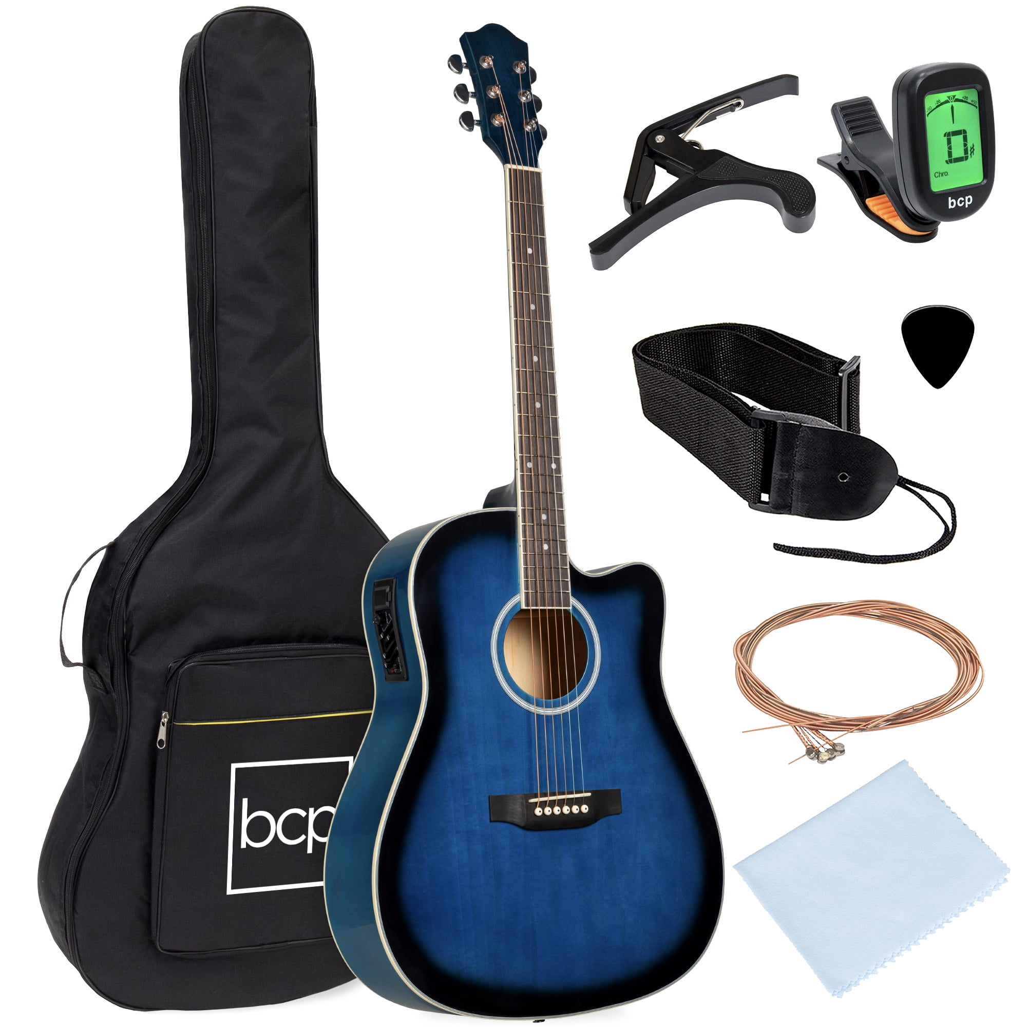 送関込 Beginner Acoustic Guitar Bundle Full size Spruce Top Cutaway Acoustic  Guitar bag Art Deco 42.9x16.9x4.7 in 並行輸入品 | www.tobighana.com