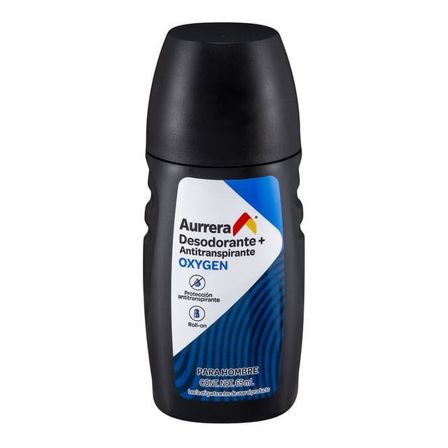 Desodorante antitranspirante Aurrera oxygen en roll on para hombre 65 ml
