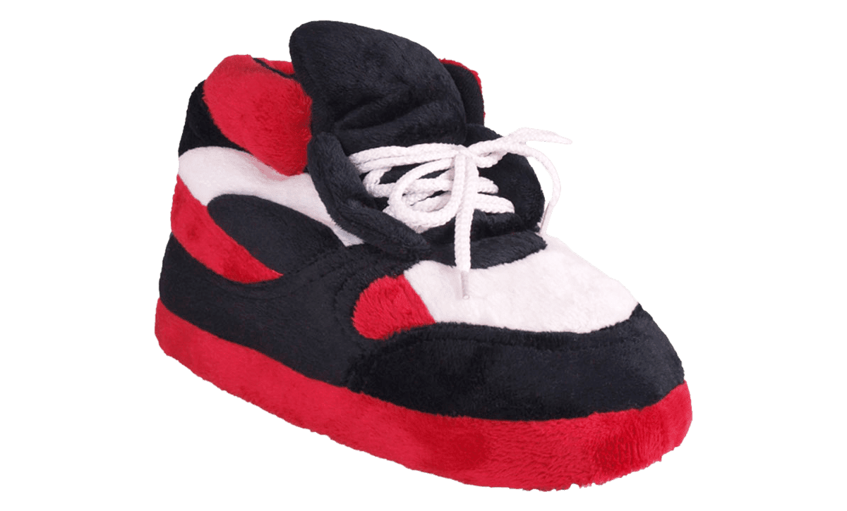 HappyFeet Sneaker Slippers - Red, Black 