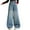 E206-Blue, variant on hengsof Girls Embroidered Heart Detail Stretch Denim Jeans Straight Leg Relaxed Fit Pants Comfort Casual Trousers with Functional Pockets Size 4-15 Years