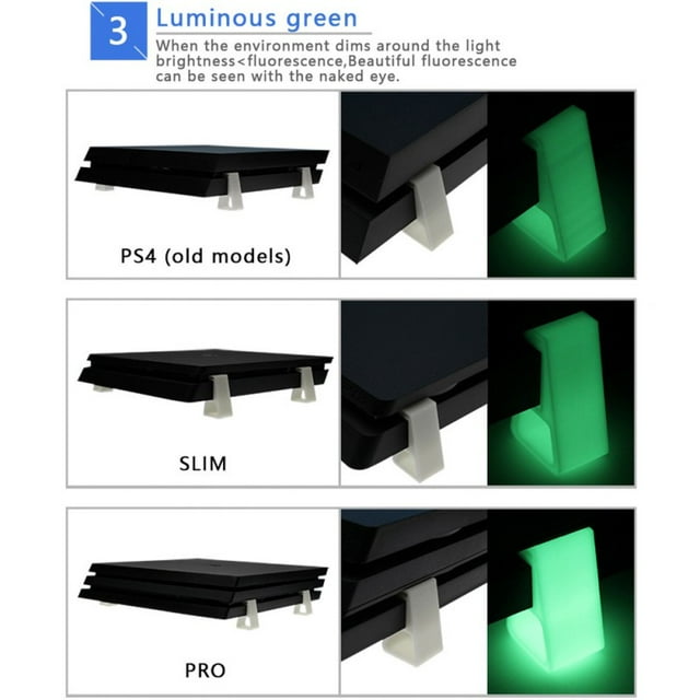 4Pcs/set Horizontal Console Stand Mount Holder Extension Vertical Stand For PS4 / PS4 Pro/ PS4 Slim