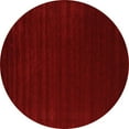 thumbnail image 1 of Ahgly Company Indoor Round Abstract Orange Contemporary Area Rugs, 4' Round, 1 of 1
