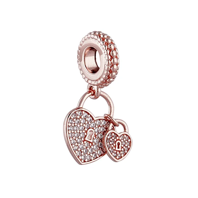 Pandora Pavé Corazón Candados Colgante Charm - Rosa Sailing Electrónica