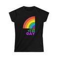 thumbnail image 3 of It's OK to Be Gay Equality LGBTQ Pride Rainbow Lesbian Gay Womens T Shirts, 3 of 8