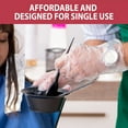 thumbnail image 5 of Safe Handler Disposable Food Prep Gloves, 525 Per Box (1 Box), 11.5" Long Cuff Clear Poly Gloves for Food Handling & Service - One Size Fits Most, 5 of 9