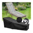 thumbnail image 5 of Housse de Protection pour Transats, Housse de Cordon de Serrage Imperméable pour Chaises Longues, Chaises Longues, Mobilier d'Extérieur (Noir, 210d), 5 of 5