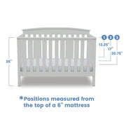 Delta Children Gateway 4-in-1 Convertible Baby Crib, White
