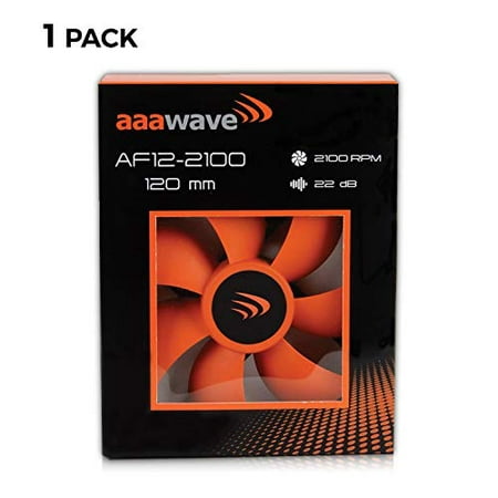 AAAwave 120mm Double ball bearing Silent Cooling Fan Compatible with CPU Coolers, Water-Cooling Radiators, and PC