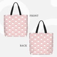 thumbnail image 2 of Fotbe Cute Rabbit Bolsa Tote con Estampado para Mujer, Bolsos con Cremallera, Bolsa de Hombro Casual de Gran Capacidad con Bolsillos Internos, 2 of 7