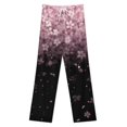 thumbnail image 3 of Cherry Blossom Gradient Sparkle Pajama Pants Loose Pajamas Female Breathable Home Trousers Leisure Sleeping Pants Large Size, 3 of 6