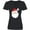 AB-Black, variant on Inktastic Santa Claus, Smiling Santa, Santa Hat, Christmas Women's V-Neck T-Shirt