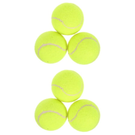 Raindrops 6 Pcs  Practice Ball Rubber Training Ball Learning Tennis Ball Training Tennis for Tennis Training