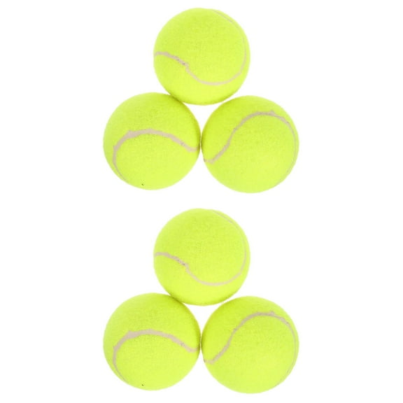 Raindrops 6 Pcs  Practice Ball Rubber Training Ball Learning Tennis Ball Training Tennis for Tennis Training