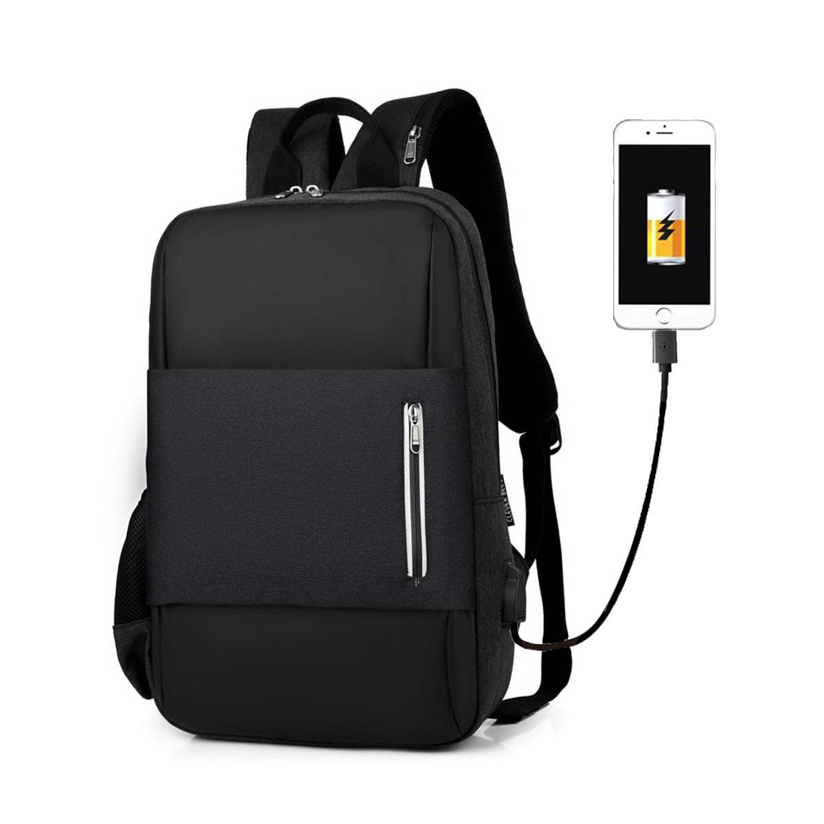 Womens Men Travel Laptop Backpack Water Resistant Akrapovic-Exhaust-Logo Backpack with USB Charging Port College Laptop Bookbags 