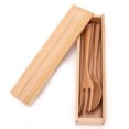 thumbnail image 3 of Tenedor Portátil, Cuchara, Palillos, Juego De Cubiertos De Viaje Para Acampar, Cubiertos Reutilizables De Madera De Haya Natural, Juego De Viaje, Utensilios Portátiles, 3 of 7