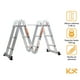thumbnail image 2 of Escalera Multiposiciones De Aluminio 3.5 Metros 12 Peldaños Kingsman KMEM35, 2 of 9