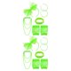 thumbnail image 4 of Guardurnaity Disfraz de fantasía con temática de neón, ropa ornamental cómoda, pendientes de red de pesca de encaje, accesorios de los años 80 para Type2 NO2 Guardurnaity CBP368755, 4 of 5