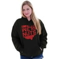 thumbnail image 4 of Funny Ohio OH We're Nuts State Shape Hoodie Sweatshirt Women Men Brisco Brands L, 4 of 6
