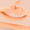 thumbnail image 5 of 10 Pack Colour Plastic Baby Hangers, Extendable Hangers, Children Coat Hangers with Stackable Hooks, Non-Slip Toddler Hangers for Kids Children Clothes Dresses (Orange), 5 of 6