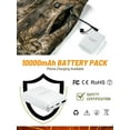 thumbnail image 3 of NEW VIEW Women Camo Heated Pants with 10000mAh Battery Pack, Fleece Lined Insulated Hunting Pants for Cold Winter Outdoors, 3 of 5