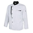 thumbnail image 1 of fastboy Veste de Chef à Manches Longues, Uniforme de Cuisine pour Serveurs d'Hôtel, Blanc 3TG, 1 of 6