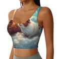 thumbnail image 2 of Balery Cloud Guinea Pig Pattern Racerback Sports Bras for Women - Padded Seamless High Impact Support for Yoga Gym Workout Fitness-X-Large, 2 of 8