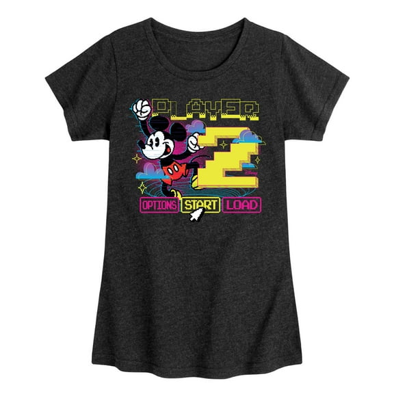 Disney - Player 2 Start - Toddler & Youth Girls Short Sleeve Graphic T-Shirt