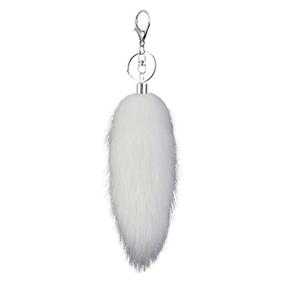 COOLHOOD Realistic Faux Animal Tail Keychain Bag Adornment Cosplay Furs Charm Pendant Handmade Backpack and Purse Decoration