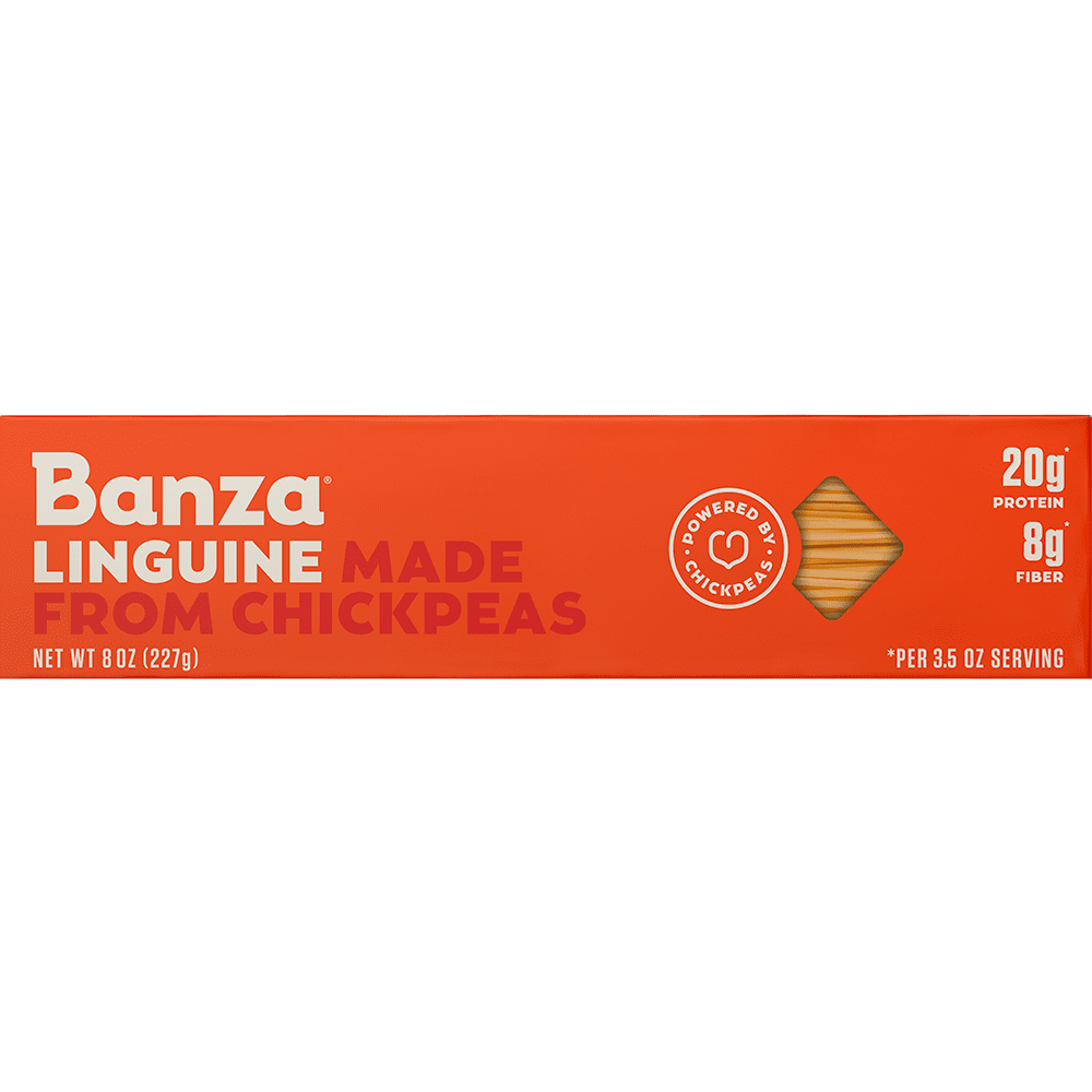 Banza Linguine Gluten Free Dry Pasta Made from Chickpeas, 8 oz