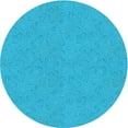 thumbnail image 1 of Ahgly Company Machine Washable Indoor Round Transitional Deep Sky Blue Area Rugs, 6' Round, 1 of 7