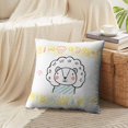thumbnail image 4 of LALILO Throw Pillow Covers Shirt Kids With Doodle Cute Baby Lion Cushion Cover 18" x 18", 2 Pack, 4 of 6